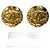 Orecchini Chanel Vintage 28 Coco Mark Logo D'oro