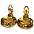 Orecchini Chanel Vintage 28 Coco Mark Logo D'oro - vista 5