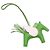 Charm per borsa Hermès Grigri Rodeo Pegase in agnello Milo verde e pelle Swift PM Rosa - vista 2