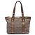 Fendi Zucchino Canvas Tote in Beige