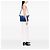 Borsa Prada Blue Saffiano Trimmed Tessuto - vista 6