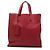 Borsa Tote Shopper Convertible Prada Red Vitello Daino Rosso