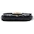 Borsa a tracolla Fendi Black Mini Zucca in pelle goffrata Baguette Nero - vista 3