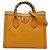 Borsa Gucci Yellow Medium Leather Bamboo Diana Giallo