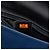 Borsa a tracolla Chanel Blue Mini Chocolate Bar in raso - vista 6