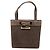 Borsa Gucci in scamosciato marrone con G quadrato Marrone scuro