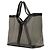 Saint Laurent Maxi Y Transparenter PVC Tote in Grau Braun - Ansicht 2