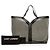 Saint Laurent Maxi Y Transparenter PVC Tote in Grau Braun - Ansicht 8