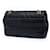 Chanel Black Chevron Python Embossed Calfskin and Suede Single Flap Nero - vista 2