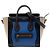 Luggage Céline Borsa Tote Celine Blue Nano Tricolor in pelle