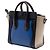 Luggage Céline Borsa Tote Celine Blue Nano Tricolor in pelle - vista 2