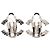 Chanel Silver CC Brass Faux Pearl Clip On Earrings Silvery - view 2