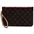 Pochette Louis Vuitton Monogram Neverfull MM Marrón Castaño
