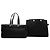 Hermès Black Toile and Vache Hunter Herbag Cabas MM Nero - vista 8