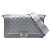 Chanel Boy Flap aus gestepptem Lammleder Grau Old Medium Braun Anthrazitgrau