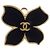 Orecchini a clip Chanel Gold CC placcati oro e smalto fiore D'oro - vista 3