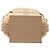 Borsa bucket cesta Sahara in rafia e pelle marrone Dior Beige - vista 3