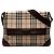 Borsa a tracolla Burberry Beige House Check in tela con patta