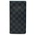 Portafoglio lungo Louis Vuitton Black Damier Graphite Brazza Nero