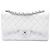 Chanel White Jumbo Classic Caviar Double Flap Bianco