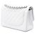 Chanel White Jumbo Classic Caviar Double Flap Bianco - vista 2