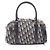 Borsa bowling Christian Dior Dior D-vibe Beige Blu navy