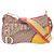 Borsa a tracolla Christian Dior Rasta Trotter Saddle Pocket Multicolore Beige