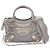 Borsa a 2 vie Balenciaga Classic Metallic Edge Mini City Marrone Metallico