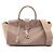 Downtown Graue Lederhandtasche Yves Saint Laurent