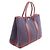 Hermès Borsa Tote Hermes Garden Party PM Bordò Blu navy - vista 2
