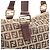 Fendi Zucchino Tote Bag Braun Beige - Ansicht 6