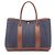 Hermès Borsa Tote Hermes Garden Party PM Marrone Blu navy