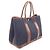 Hermès Borsa Tote Hermes Garden Party PM Marrone Blu navy - vista 2