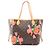 Borsa Tote Louis Vuitton Neverfull MM Monogram Rose Marrone Rosa Multicolore