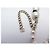 NUOVO COLLANA CHANEL LOGO CC EMAIL NERO PERLE & METALLO DORATO 49 CM D'oro - vista 6