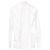 Brunello Cucinelli Solid Slim Fit Button-Down Shirt in White Cotton Cream - view 3
