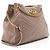 Borsa a Spalla con Catena Gucci Matelasse Leather GG Marmont Medium Marrone Beige - vista 2