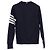 Thom Browne Sweatshirt mit 4 Streifen aus Navy Blue Baumwolle Blau Marineblau - Ansicht 5