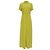 Abito chemisier lungo Diane von Furstenberg in seta gialla Giallo