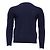 Brunello Cucinelli Pullover aus Navy Blue Kaschmir Blau Marineblau