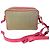 Borsa a tracolla Prada Jacquard Canvas Khaki Corda Peonia Marrone - vista 2