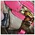 Borsa a tracolla Prada Jacquard Canvas Khaki Corda Peonia Marrone - vista 4