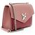 Bolsa de ombro Louis Vuitton em couro de vitelo Mylockme BB Rosa - vista 2