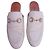 Gucci Princetown Leder-Mules Weiß