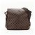 Borsa a tracolla in pelle Louis Vuitton Damier Naviglio Damier ebene