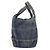 Borsa Tote Chanel Denim CC Coco Mark Logo Blu - vista 4