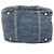 Borsa Tote Chanel Denim CC Coco Mark Logo Blu - vista 5