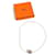 Hermès Collier à chaîne avec logo Hermes Cage d'H H Cube Argenté Beige  - vue 10