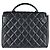 Borsa Chanel in pelle di vitello martellata nera Nero - vista 3