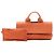 Hermès Borsa Hermes Valparaiso Long PM Marrone Arancione